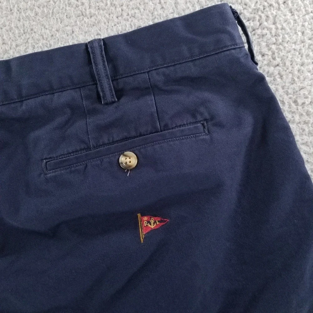 Polo Ralph Lauren Shorts Mens 38 Blue Nautical Stretch Classic Fit Chino Twill